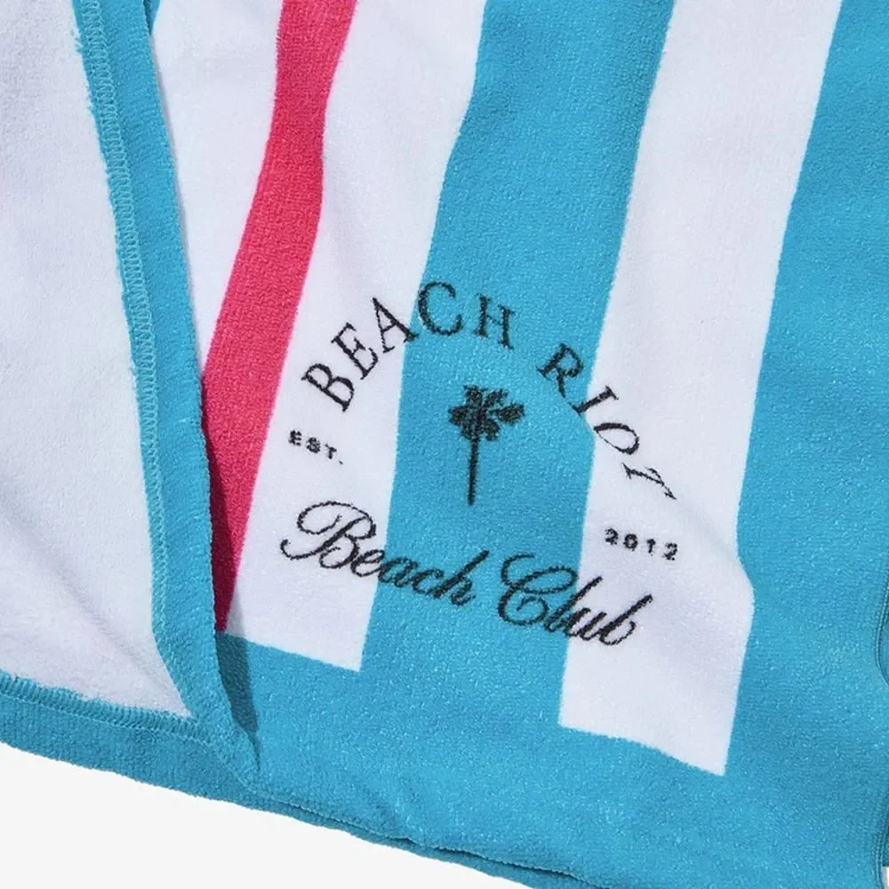 Beach Riot Pink & Blue Stripe Beach Club Towel